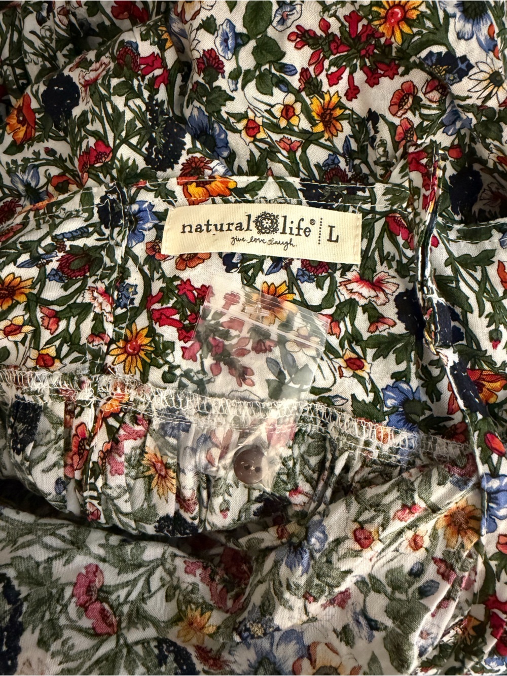 Natural Life Floral Maxi Dress, size large. - Picture 7 of 8